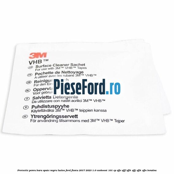Protectie penru bara spate negru lucios Ford Fiesta 2017-2023 1.0 EcoBoost 101 cp Protectie penru bara spate negru lucios Ford Fiesta 2017-2023 1.0 EcoBoost 101 cp SFJE, SFJF, SFJH, SFJJ, SFJK, SFJN benzina