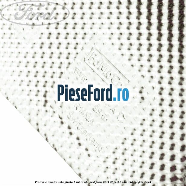 Protectie termica toba finala 5 usi combi Ford Focus 2011-2014 2.0 TDCi 140 cp UFDB diesel