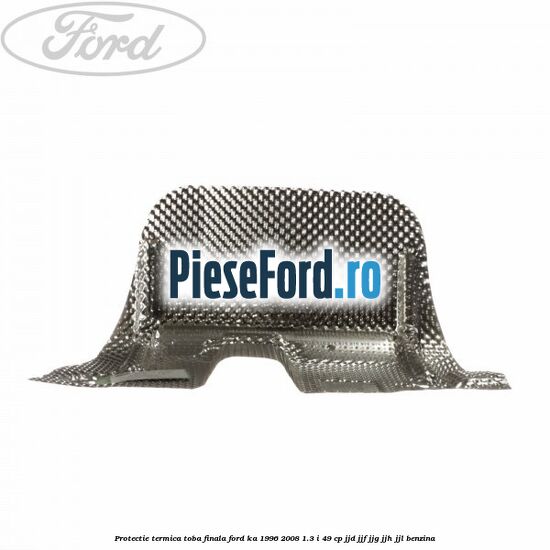 Protectie termica toba finala Ford Ka 1996-2008 1.3 i 49 cp JJD, JJF, JJG, JJH, JJL benzina