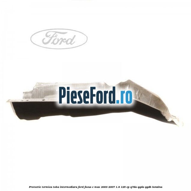 Protectie termica toba intermediara Ford Focus C-Max 2003-2007 1.8 125 cp Q7DA, QQDA, QQDB benzina