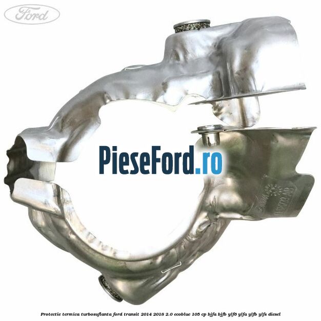 Protectie termica turbosuflanta Ford Transit 2014-2018 2.0 EcoBlue 105 cp BJFA, BJFB, YLF6, YLFA, YLFB, YLFS diesel