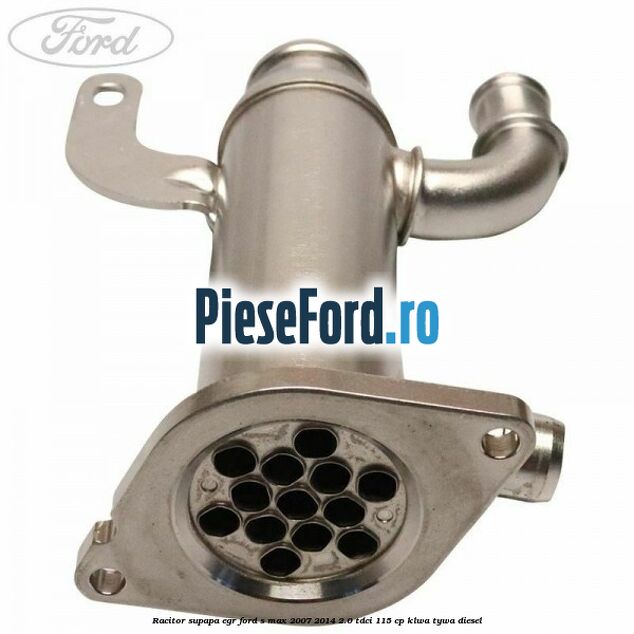 Racitor supapa EGR Ford S-Max 2007-2014 2.0 TDCi 115 cp KLWA, TYWA diesel