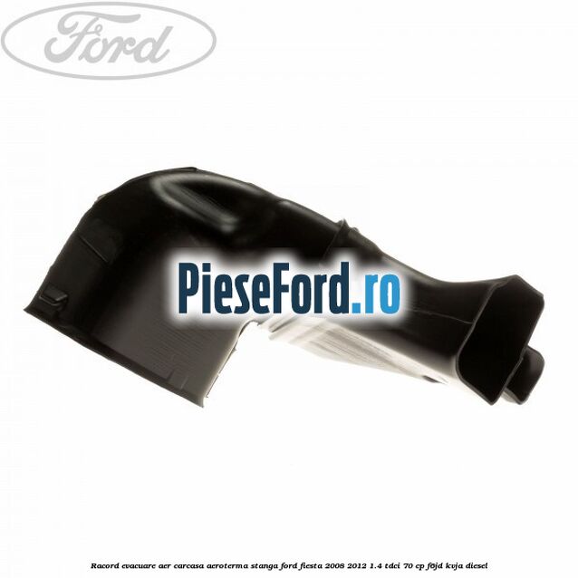 Racord evacuare aer carcasa aeroterma stanga Ford Fiesta 2008-2012 1.4 TDCi 70 cp Racord evacuare aer carcasa aeroterma stanga Ford Fiesta 2008-2012 1.4 TDCi 70 cp F6JD, KVJA diesel