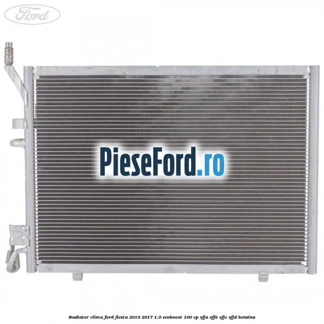 Radiator clima Ford Fiesta 2013-2017 1.0 EcoBoost 100 cp SFJA, SFJB, SFJC, SFJD benzina