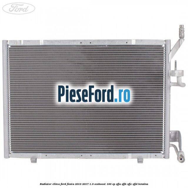 Radiator clima Ford Fiesta 2013-2017 1.0 EcoBoost 100 cp SFJA, SFJB, SFJC, SFJD benzina