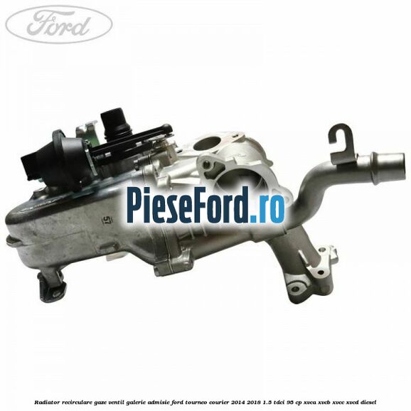 Radiator recirculare gaze, ventil galerie admisie Ford Tourneo Courier 2014-2018 1.5 TDCi 95 cp XVCA, XVCB, XVCC, XVCD diesel