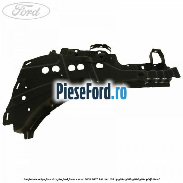 Ranforsare aripa fata dreapta Ford Focus C-Max 2003-2007 1.6 TDCi 109 cp G8DA, G8DB, G8DD, G8DE, G8DF diesel