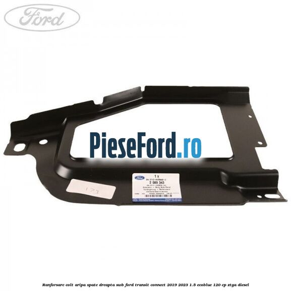 Ranforsare colt aripa spate dreapta SWB Ford Transit Connect 2019-2023 1.5 EcoBlue 120 cp ZTGA diesel