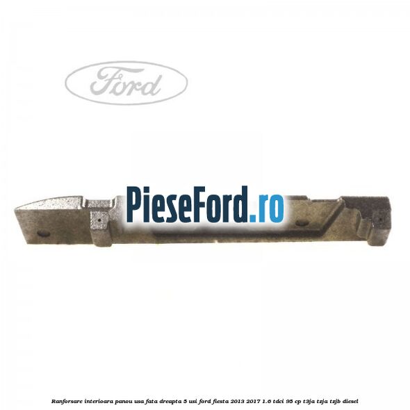 Ranforsare interioara panou usa fata dreapta 5 usi Ford Fiesta 2013-2017 1.6 TDCi 95 cp T3JA, TZJA, TZJB diesel