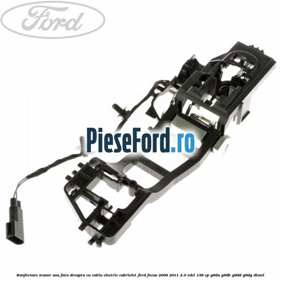 Ranforsare maner usa fata dreapta cu cablu electric cabriolet Ford Focus 2008-2011 2.0 TDCi 136 cp G6DA, G6DB, G6DD, G6DG diesel