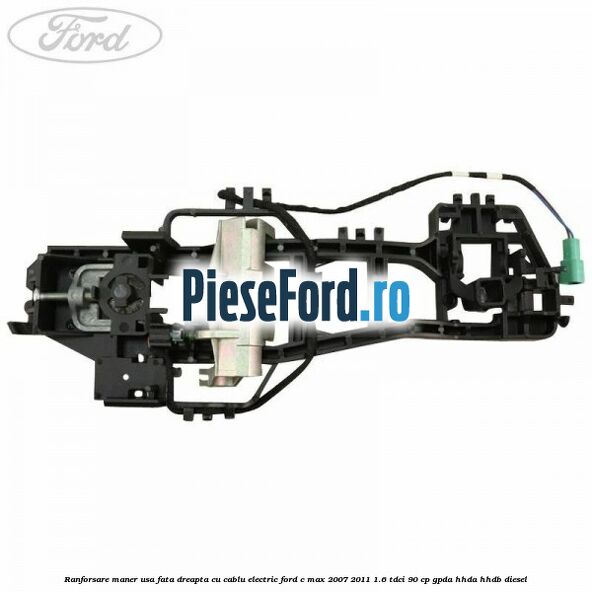 Ranforsare maner usa fata dreapta cu cablu electric Ford C-Max 2007-2011 1.6 TDCi 90 cp GPDA, HHDA, HHDB diesel