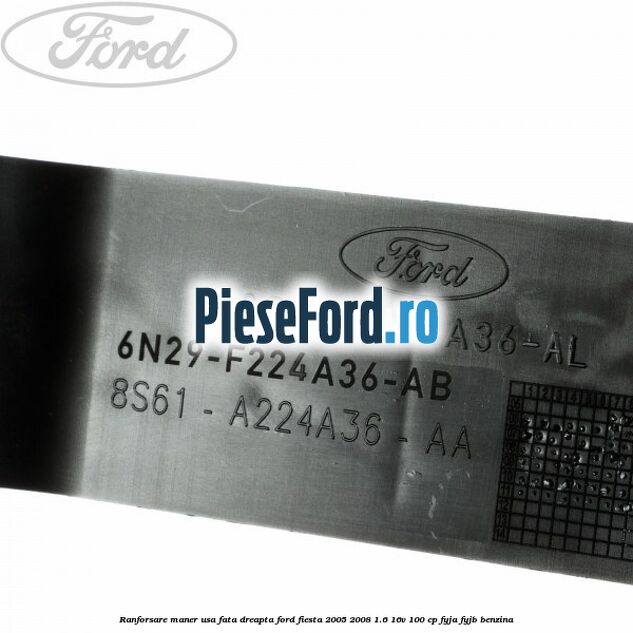 Ranforsare maner usa fata dreapta Ford Fiesta 2005-2008 1.6 16V 100 cp FYJA, FYJB benzina