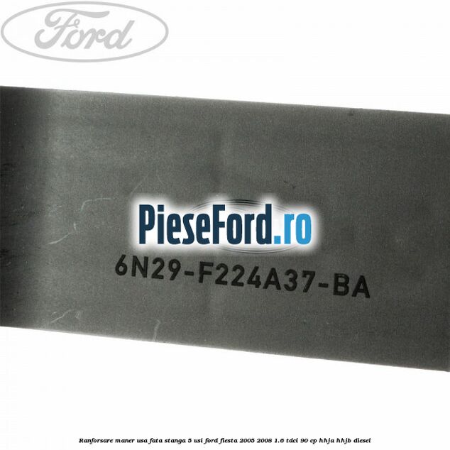 Ranforsare maner usa fata stanga 5 usi Ford Fiesta 2005-2008 1.6 TDCi 90 cp HHJA, HHJB diesel