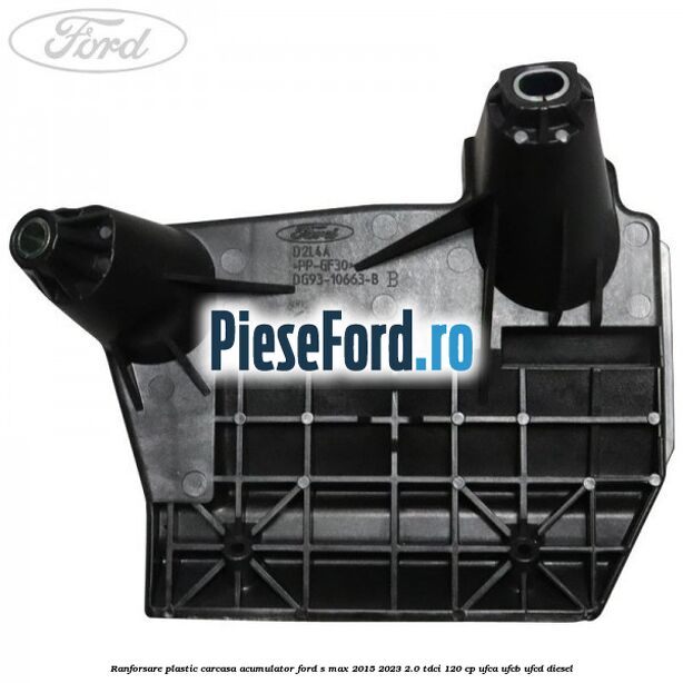 Ranforsare plastic carcasa acumulator Ford S-Max 2015-2023 2.0 TDCi 120 cp UFCA, UFCB, UFCD diesel