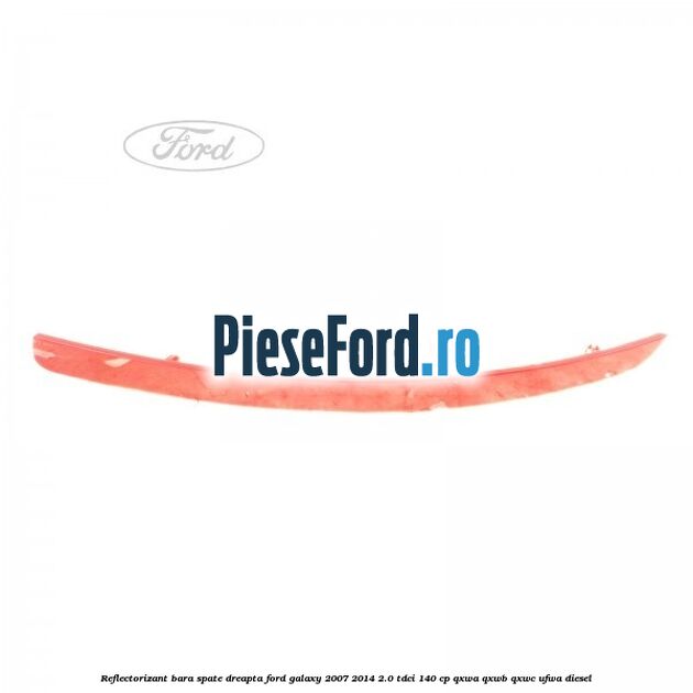 Reflectorizant bara spate dreapta Ford Galaxy 2007-2014 2.0 TDCi 140 cp QXWA, QXWB, QXWC, UFWA diesel