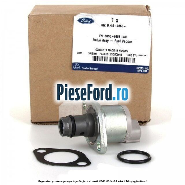 Regulator presiune pompa injectie Ford Transit 2006-2014 2.2 TDCi 110 cp QVFA diesel