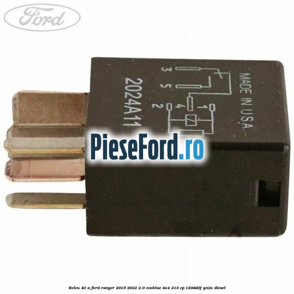 Releu 40 A Ford Ranger 2019-2022 2.0 EcoBlue 4x4 213 cp T20DD0J, YN2X diesel