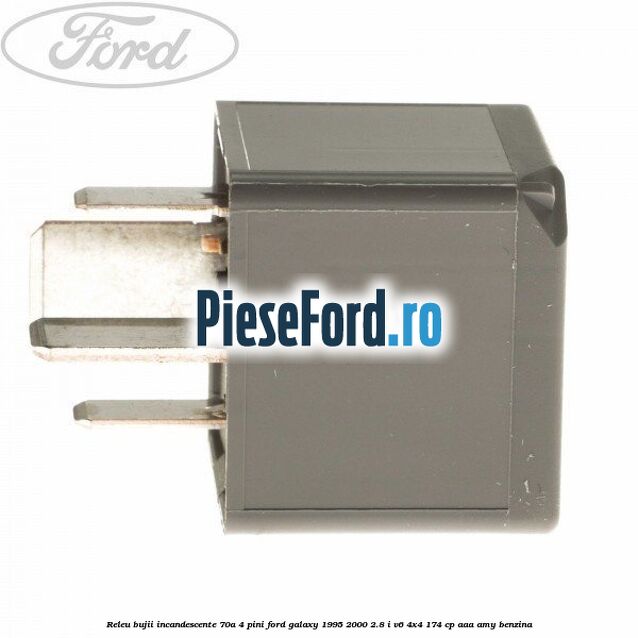 Releu bujii incandescente 70A 4 pini Ford Galaxy 1995-2000 2.8 i V6 4x4 174 cp AAA, AMY benzina