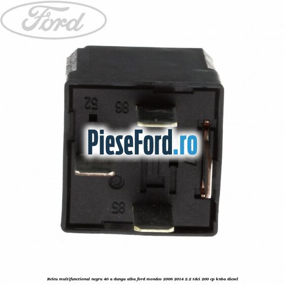 Releu multifunctional negru 40 A, dunga alba Ford Mondeo 2008-2014 2.2 TDCi 200 cp KNBA diesel