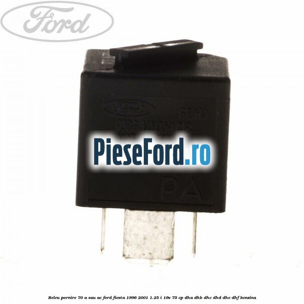 Releu pornire 70 A sau AC Ford Fiesta 1996-2001 1.25 i 16V 75 cp DHA, DHB, DHC, DHD, DHE, DHF benzina