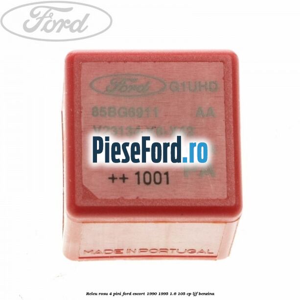 Releu rosu 4 pini Ford Escort 1990-1995 1.6 105 cp LJF benzina
