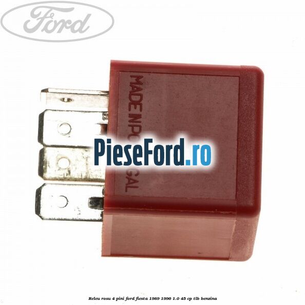 Releu rosu 4 pini Ford Fiesta 1989-1996 1.0 45 cp TLB benzina