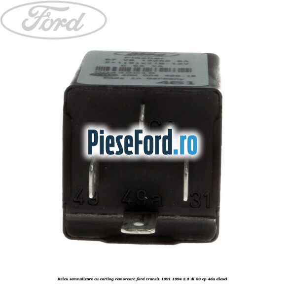 Releu semnalizare cu carling remorcare Ford Transit 1991-1994 2.5 DI 80 cp 4DA diesel