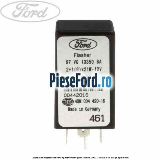 Releu semnalizare cu carling remorcare Ford Transit 1991-1994 2.5 TD 85 cp 4GA diesel