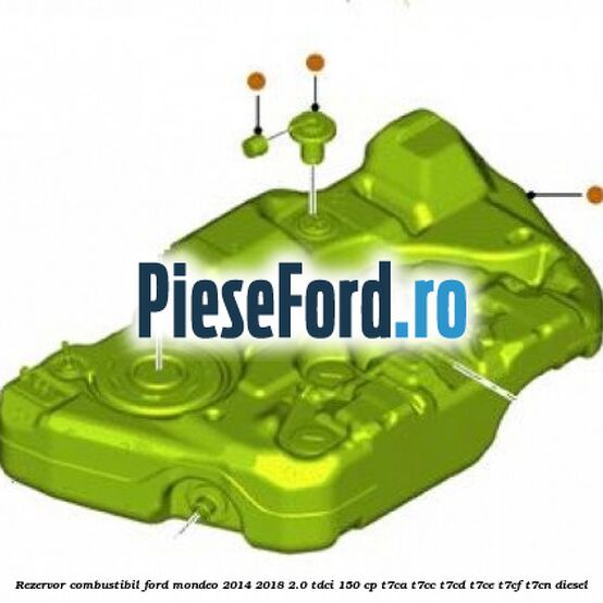 Rezervor combustibil Ford Mondeo 2014-2018 2.0 TDCi 150 cp T7CA, T7CC, T7CD, T7CE, T7CF, T7CN diesel