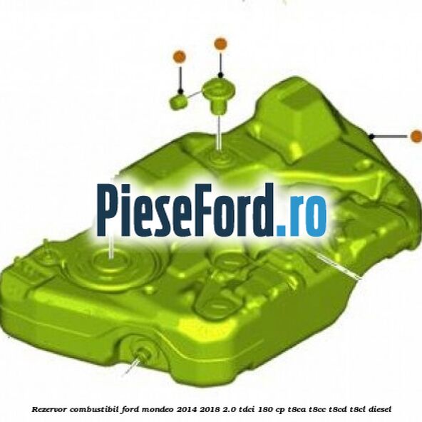 Rezervor combustibil Ford Mondeo 2014-2018 2.0 TDCi 180 cp T8CA, T8CC, T8CD, T8CL diesel