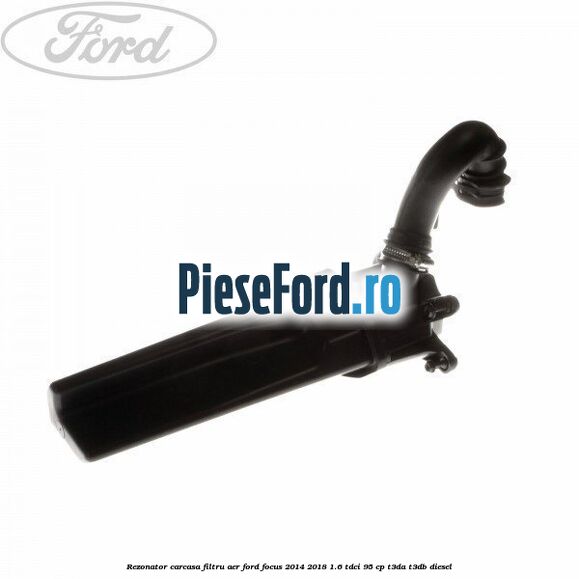 Rezonator carcasa filtru aer Ford Focus 2014-2018 1.6 TDCi 95 cp T3DA, T3DB diesel