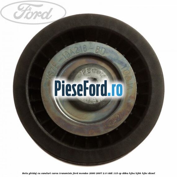 Rola ghidaj cu caneluri curea transmisie Ford Mondeo 2000-2007 2.0 TDDI 115 cp D6BA, HJBA, HJBB, HJBC diesel