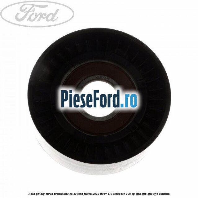 Rola ghidaj, curea transmisie cu AC Ford Fiesta 2013-2017 1.0 EcoBoost 100 cp SFJA, SFJB, SFJC, SFJD benzina