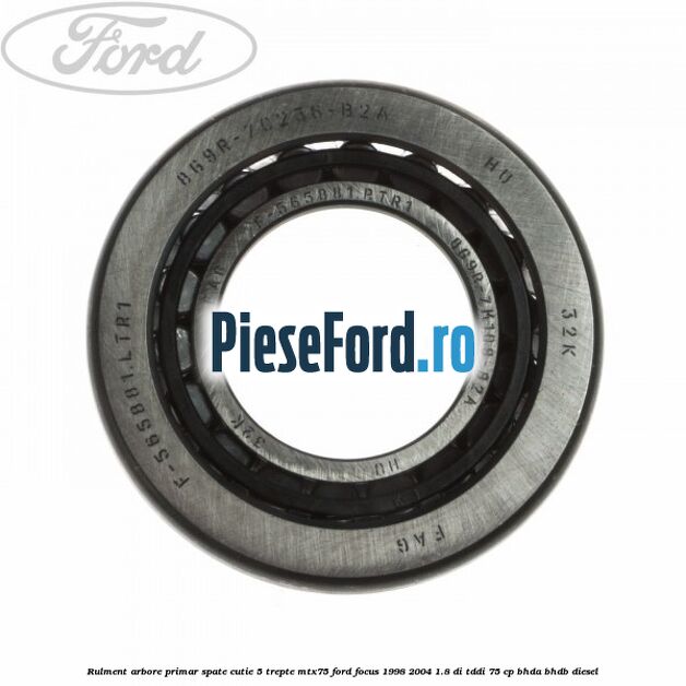 Rulment arbore primar spate cutie 5 trepte MTX75 Ford Focus 1998-2004 1.8 DI/TDDi 75 cp BHDA, BHDB diesel