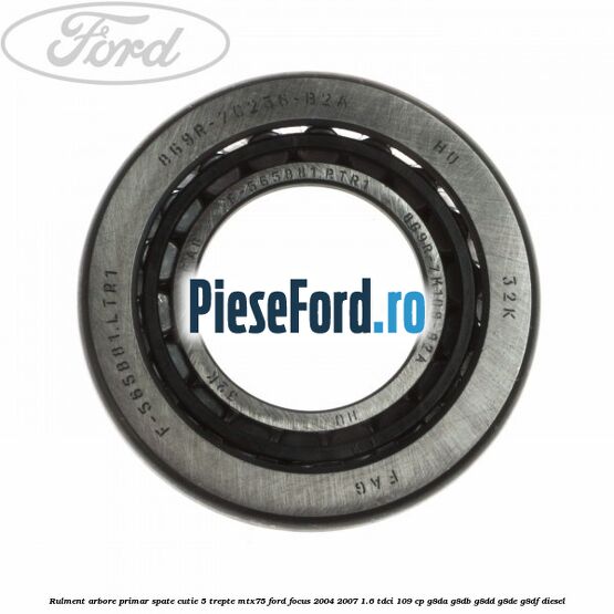 Rulment arbore primar spate cutie 5 trepte MTX75 Ford Focus 2004-2007 1.6 TDCi 109 cp Rulment arbore primar spate cutie 5 trepte MTX75 Ford Focus 2004-2007 1.6 TDCi 109 cp G8DA, G8DB, G8DD, G8DE, G8DF diesel