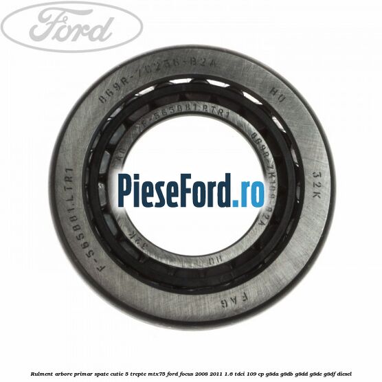Rulment arbore primar spate cutie 5 trepte MTX75 Ford Focus 2008-2011 1.6 TDCi 109 cp Rulment arbore primar spate cutie 5 trepte MTX75 Ford Focus 2008-2011 1.6 TDCi 109 cp G8DA, G8DB, G8DD, G8DE, G8DF diesel