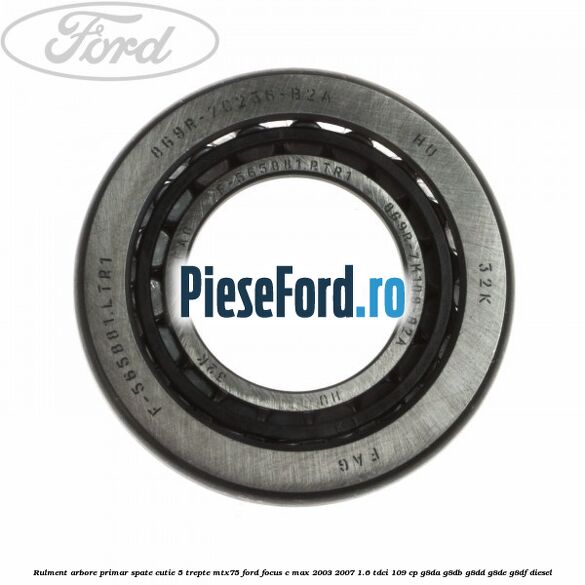 Rulment arbore primar spate cutie 5 trepte MTX75 Ford Focus C-Max 2003-2007 1.6 TDCi 109 cp Rulment arbore primar spate cutie 5 trepte MTX75 Ford Focus C-Max 2003-2007 1.6 TDCi 109 cp G8DA, G8DB, G8DD, G8DE, G8DF diesel