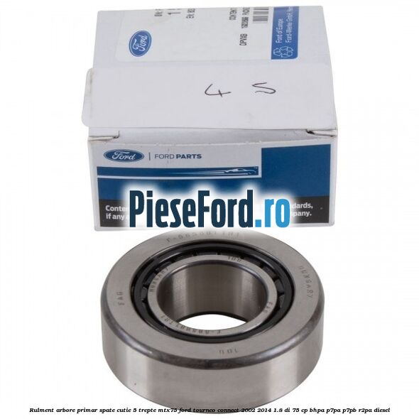 Rulment arbore primar spate cutie 5 trepte MTX75 Ford Tourneo Connect 2002-2014 1.8 Di 75 cp Rulment arbore primar spate cutie 5 trepte MTX75 Ford Tourneo Connect 2002-2014 1.8 Di 75 cp BHPA, P7PA, P7PB, R2PA diesel