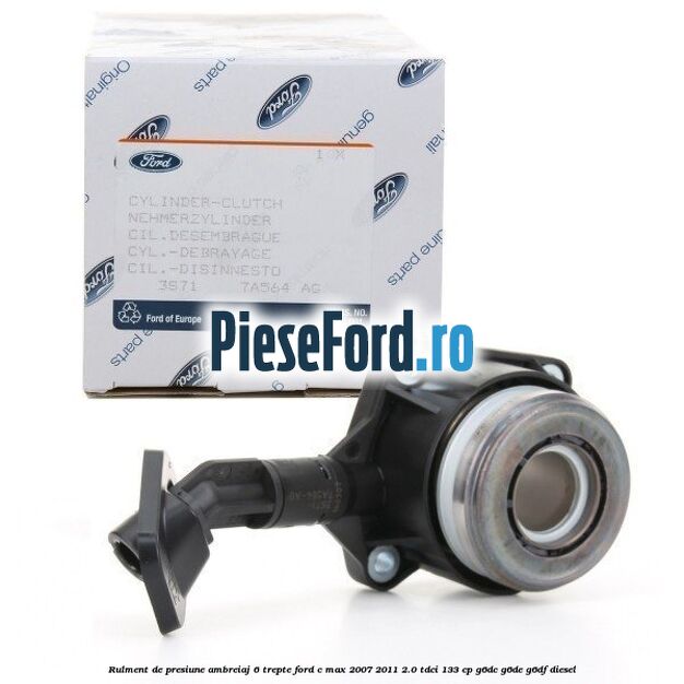 Rulment de presiune ambreiaj 6 trepte Ford C-Max 2007-2011 2.0 TDCi 133 cp G6DC, G6DE, G6DF diesel