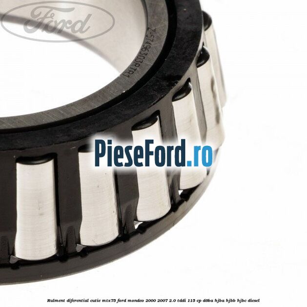 Rulment diferential cutie MTX75 Ford Mondeo 2000-2007 2.0 TDDI 115 cp D6BA, HJBA, HJBB, HJBC diesel