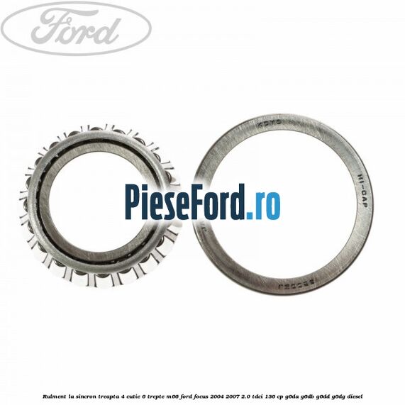 Rulment la sincron treapta 4 cutie 6 trepte M66 Ford Focus 2004-2007 2.0 TDCi 136 cp G6DA, G6DB, G6DD, G6DG diesel