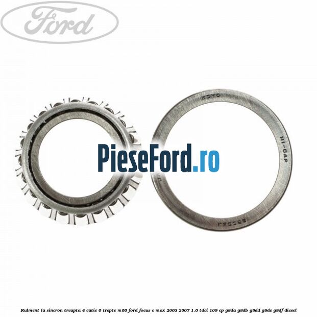 Rulment la sincron treapta 4 cutie 6 trepte M66 Ford Focus C-Max 2003-2007 1.6 TDCi 109 cp G8DA, G8DB, G8DD, G8DE, G8DF diesel