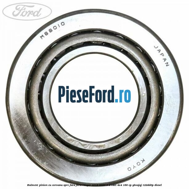 Rulment pinion cu coroana spre fata Ford Ranger 2016-2020 2.2 TDCi 4x4 160 cp Rulment pinion cu coroana spre fata Ford Ranger 2016-2020 2.2 TDCi 4x4 160 cp GBVAJQJ, T22DD0P diesel