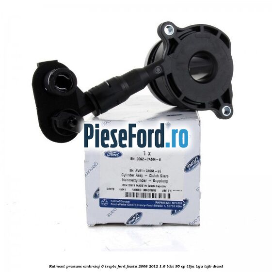 Rulment presiune ambreiaj 6 trepte Ford Fiesta 2008-2012 1.6 TDCi 95 cp T3JA, TZJA, TZJB diesel