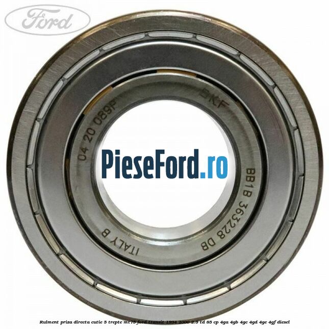 Rulment priza directa cutie 5 trepte MT75 Ford Transit 1994-2000 2.5 TD 85 cp 4GA, 4GB, 4GC, 4GD, 4GE, 4GF diesel