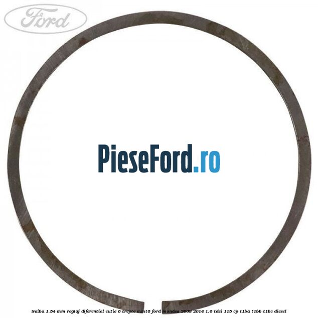 Saiba 1.54 MM reglaj diferential cutie 6 trepte MMT6 Ford Mondeo 2008-2014 1.6 TDCi 115 cp T1BA, T1BB, T1BC diesel