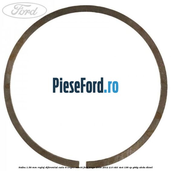 Saiba 1.58 MM reglaj diferential cutie 6 trepte MMT6 Ford Kuga 2008-2012 2.0 TDCi 4x4 136 cp G6DG, UKDA diesel