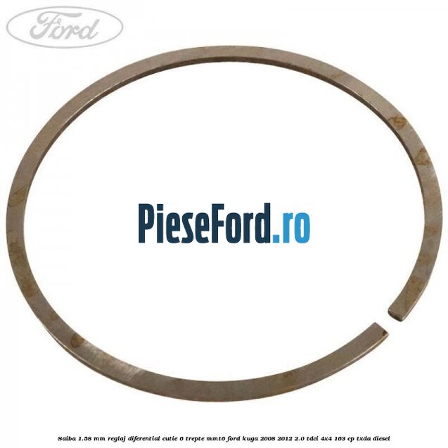 Saiba 1.58 MM reglaj diferential cutie 6 trepte MMT6 Ford Kuga 2008-2012 2.0 TDCI 4x4 163 cp TXDA diesel