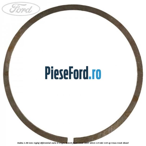 Saiba 1.58 MM reglaj diferential cutie 6 trepte MMT6 Ford S-Max 2007-2014 1.6 TDCi 115 cp T1WA, T1WB diesel