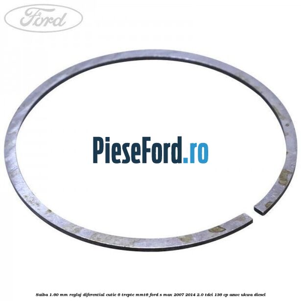 Saiba 1.60 MM reglaj diferential cutie 6 trepte MMT6 Ford S-Max 2007-2014 2.0 TDCi 136 cp AZWC, UKWA diesel